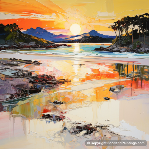 Painting - Silver Sands of Morar - Scottish Beaches