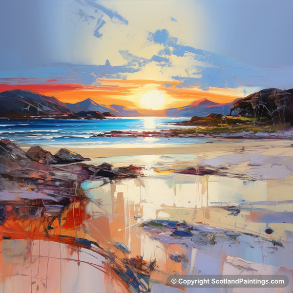 Painting - Silver Sands of Morar - Scottish Beaches