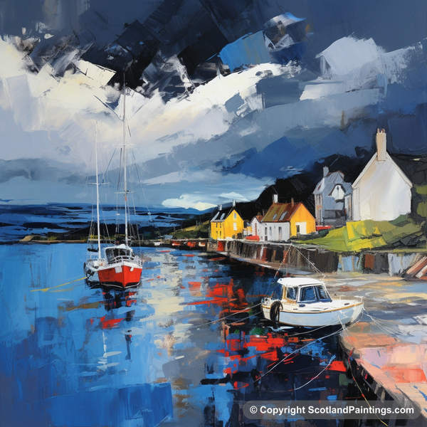 Painting - Cromarty Harbour - Scottish Harbours