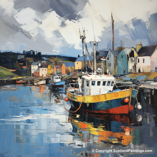 Painting - Cromarty Harbour - Scottish Harbours