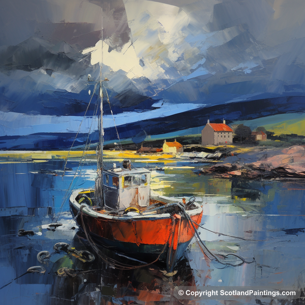 Painting - Cromarty Harbour - Scottish Harbours