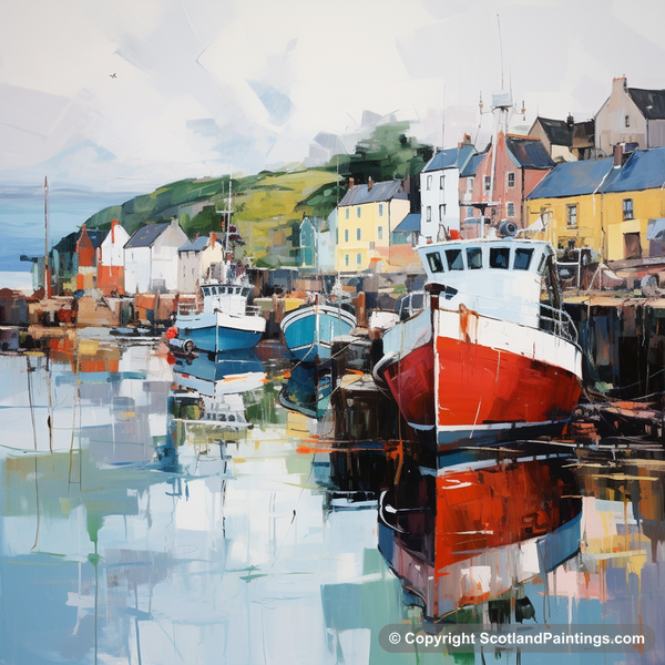 Painting - Millport Harbour - Scottish Harbours