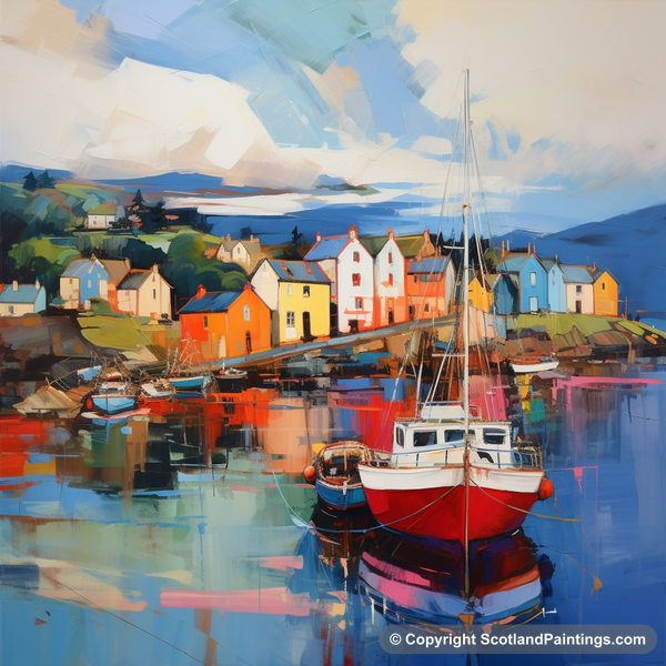 Painting - Millport Harbour - Scottish Harbours