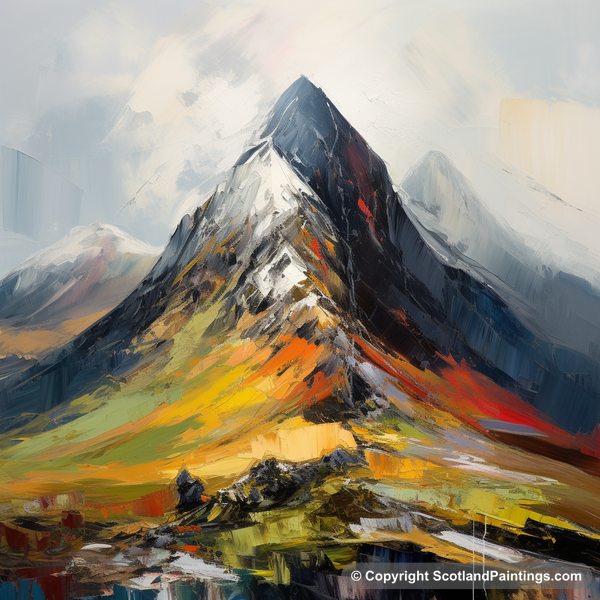 Painting - Sgurr a' Mhaim - Scottish Mountains