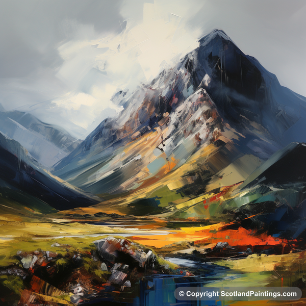 Painting - Sgurr a' Mhaim - Scottish Mountains