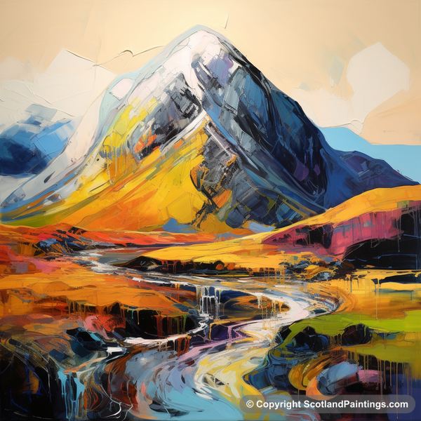 Painting - Stob Coire Raineach - Scottish Munros