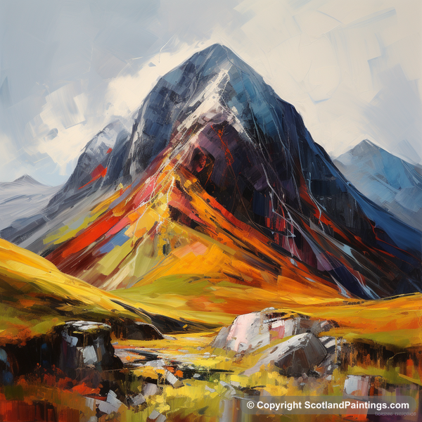 Painting - Stob Coire Raineach - Scottish Munros