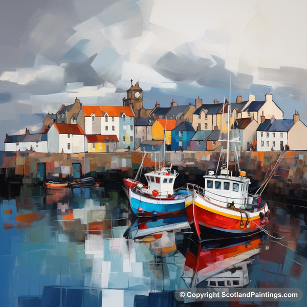 Painting - Pittenweem Harbour - Scottish Harbours