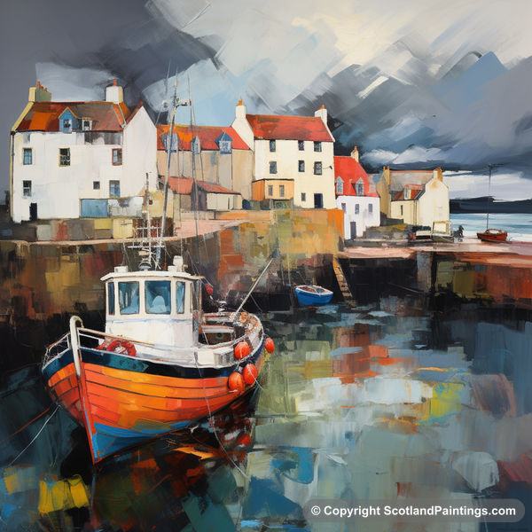 Painting - Pittenweem Harbour - Scottish Harbours