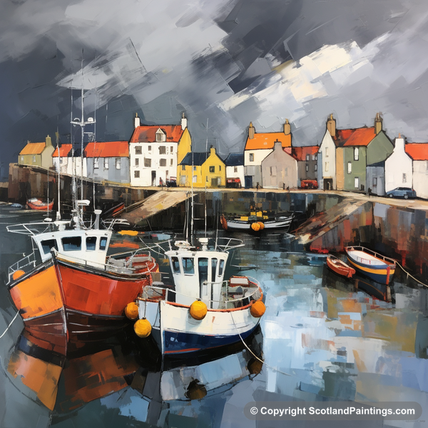 Painting - Pittenweem Harbour - Scottish Harbours