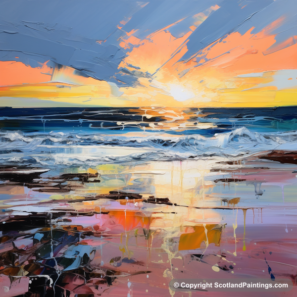 Painting - Gullane Beach - Scottish Beaches