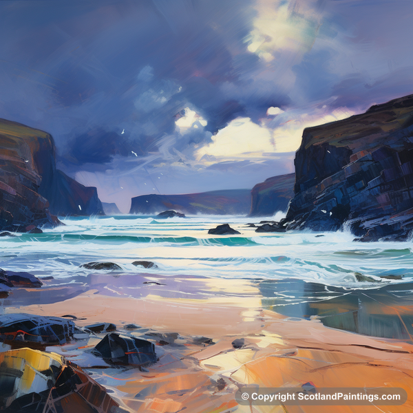 Painting - Sandwood Bay - Scottish Beaches