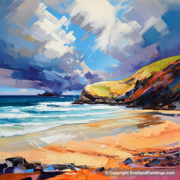 Painting - Sandwood Bay - Scottish Beaches