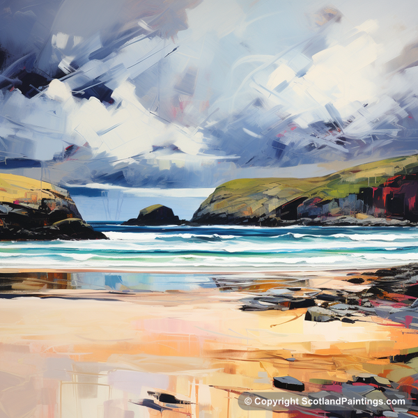 Painting - Sandwood Bay - Scottish Beaches