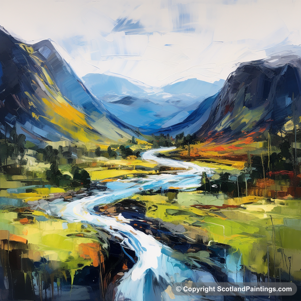 Painting - Glen Strathfarrar - Scottish Glens