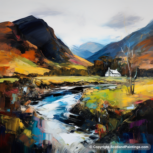 Painting - Glen Strathfarrar - Scottish Glens