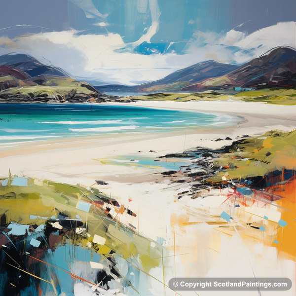 Painting - Luskentyre Beach - Scottish Beaches