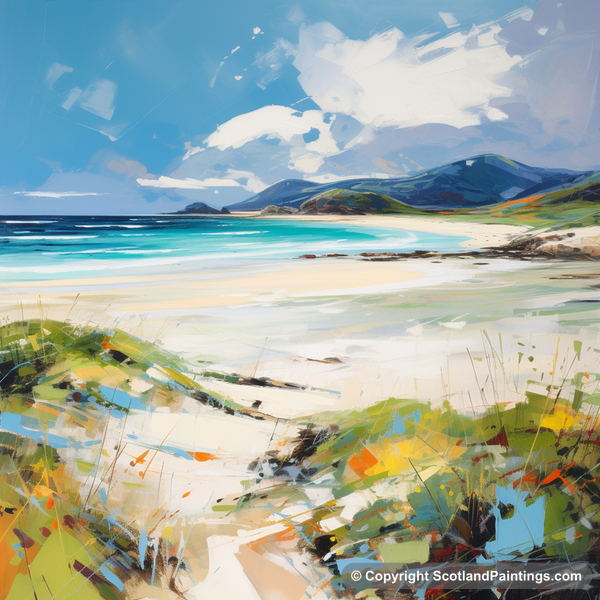 Painting - Luskentyre Beach - Scottish Beaches