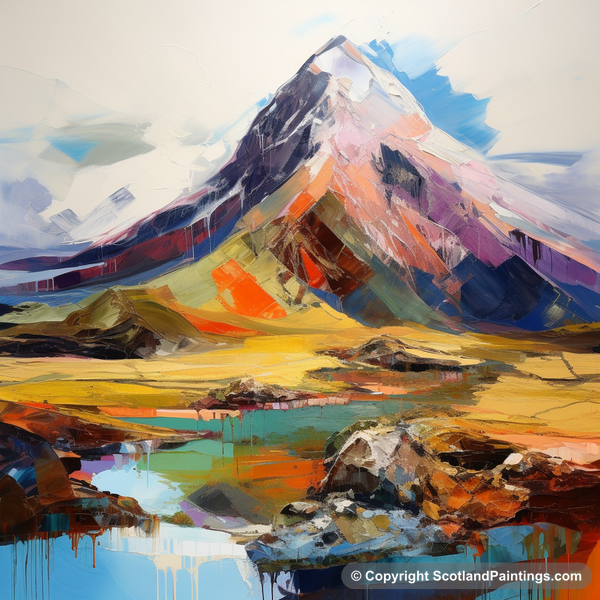 Painting - Stob Binnein - Scottish Munros