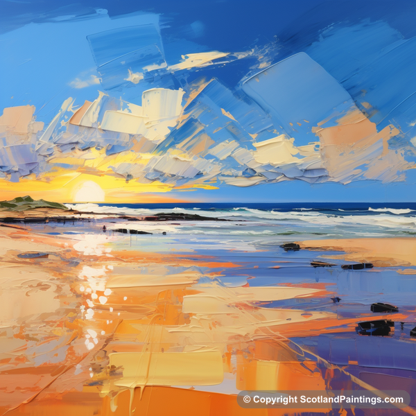 Painting - Balmedie Beach - Scottish Beaches