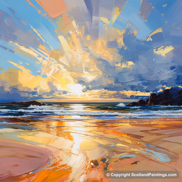 Painting - Balmedie Beach - Scottish Beaches