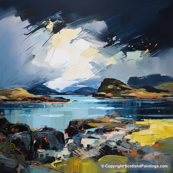 Painting - Easdale Sound - Scottish Coves