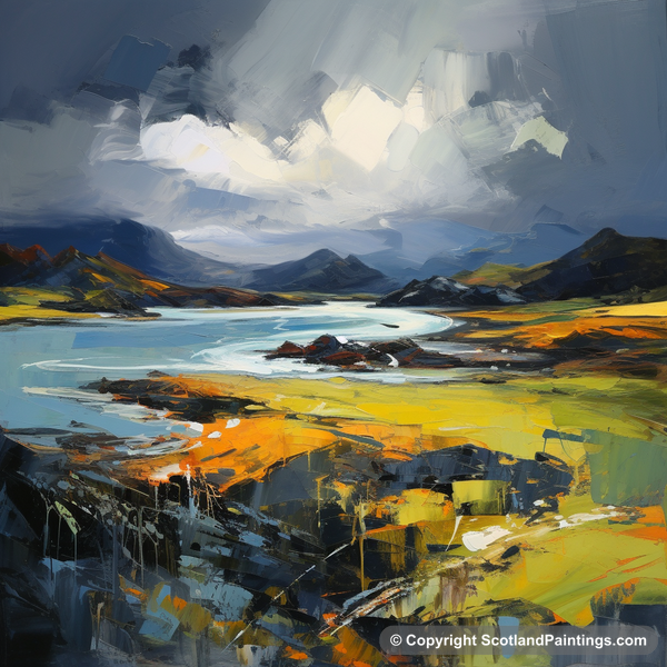 Painting - Easdale Sound - Scottish Coves