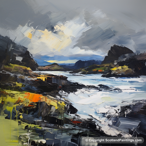 Painting - Easdale Sound - Scottish Coves