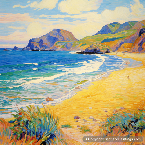 Painting - Sandwood Bay - Scotland in Summer