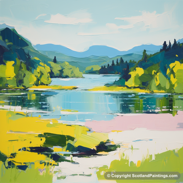 Painting - Loch Achray - Scotland in Summer