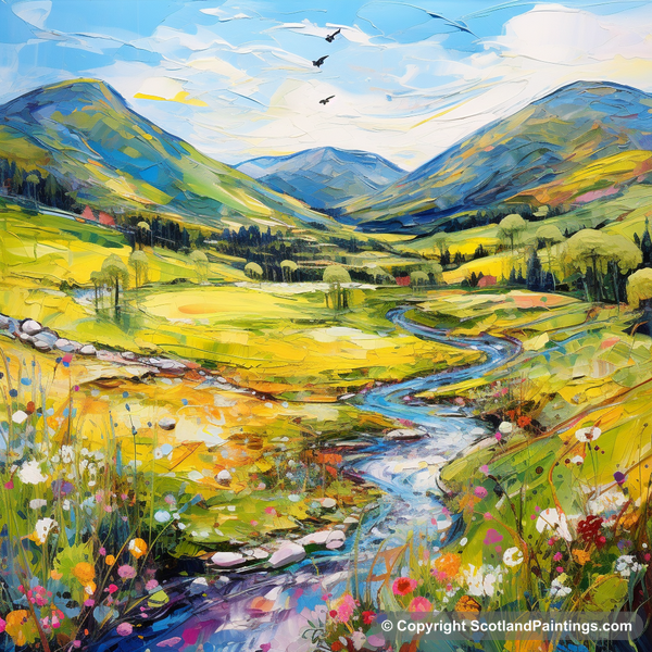 Painting - Glen Garry - Scotland in Summer