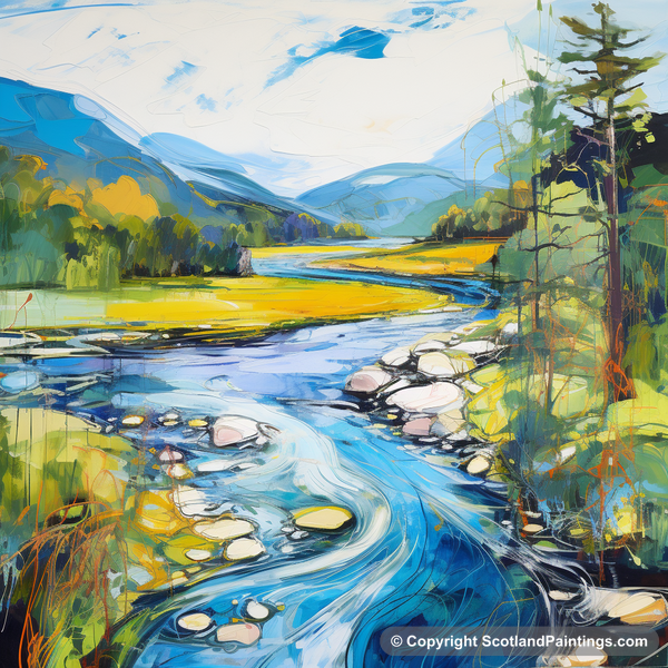 Painting - River Orchy - Scotland in Summer