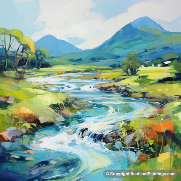 Painting - River Etive - Scotland in Summer