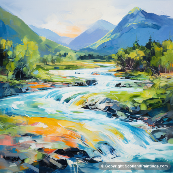 Painting - River Etive - Scotland in Summer