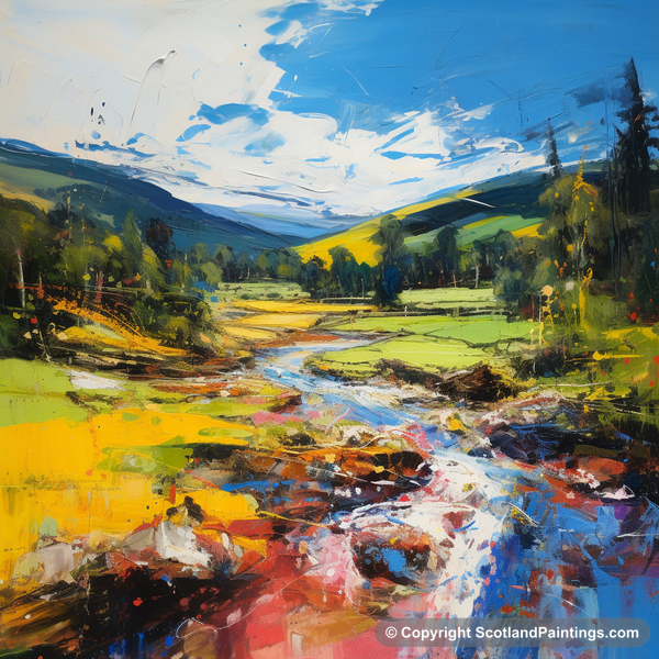 Painting - Glen Tilt - Scotland in Summer