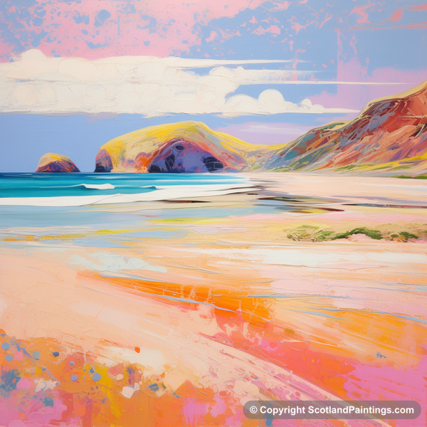 Painting - Sandwood Bay - Scotland in Summer