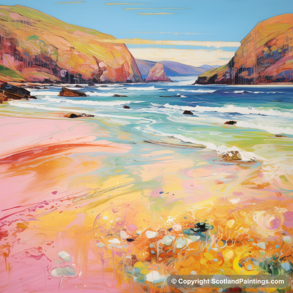 Painting - Sandwood Bay - Scotland in Summer