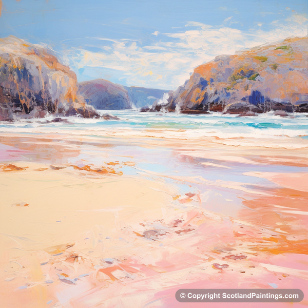 Painting - Sandwood Bay - Scotland in Summer