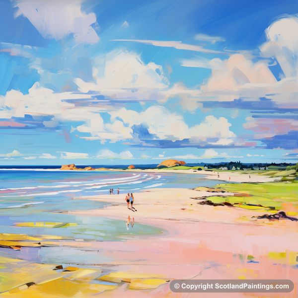 Painting - Longniddry Beach - Scotland in Summer