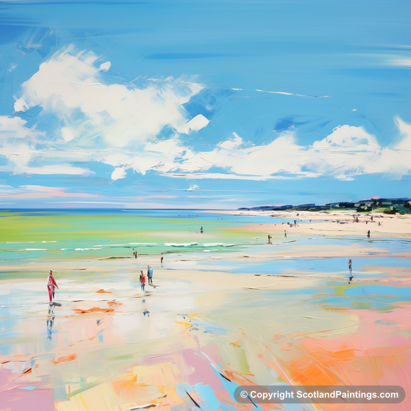 Painting - Longniddry Beach - Scotland in Summer