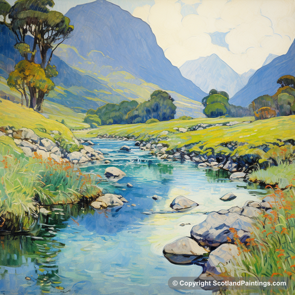 Painting - River Coe - Scotland in Summer