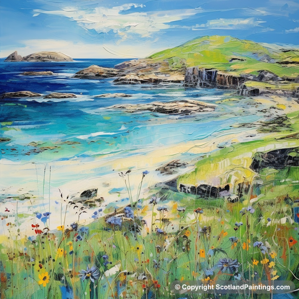 Painting - Calgary Bay - Scotland in Summer