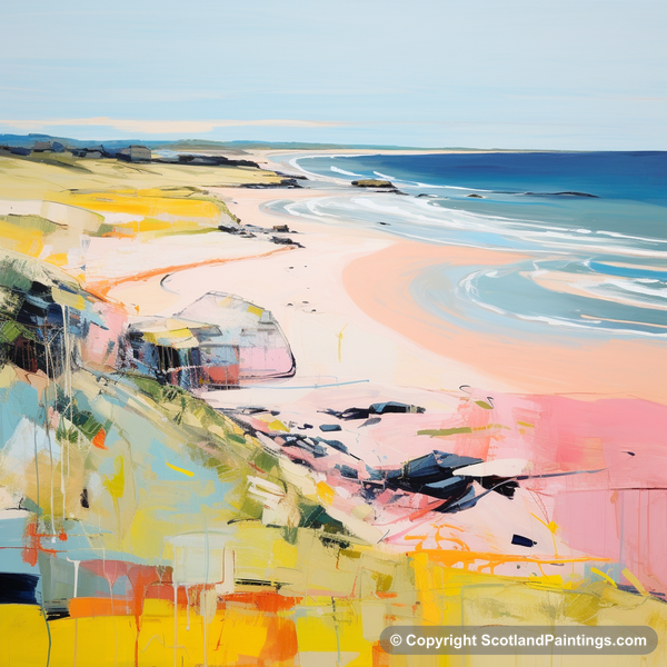 Painting - St Cyrus Beach - Scotland in Summer