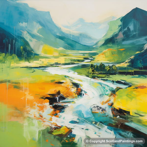 Painting - River Garry - Scotland in Summer