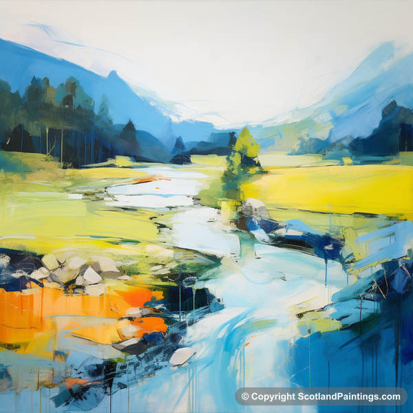 Painting - River Garry - Scotland in Summer