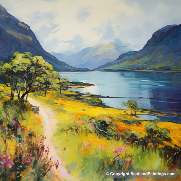 Painting - Loch Maree - Scotland in Summer