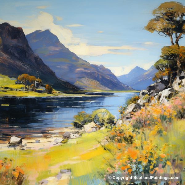 Painting - Loch Maree - Scotland in Summer