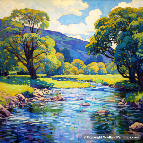 Painting - River Earn - Scotland in Summer