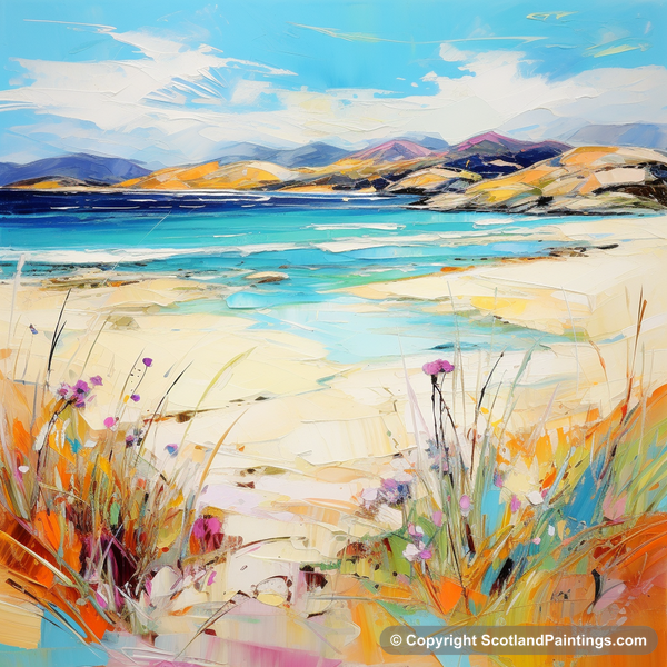 Painting - Seilebost Beach - Scotland in Summer