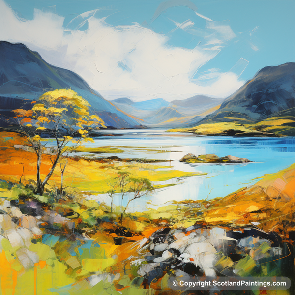 Painting - Loch Maree - Scotland in Summer